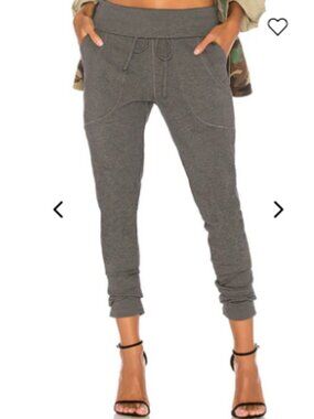 Bobi Luxe Lounge Jogger in Charcoal Gray, size XS